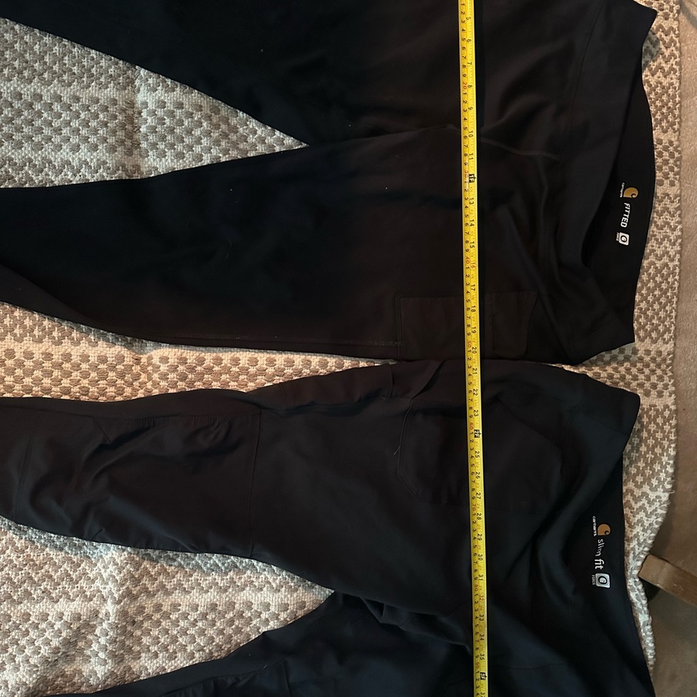 2 pair Carhartt Force Fitted Leggings Women’s Size xl Black - Picture 2 of 10